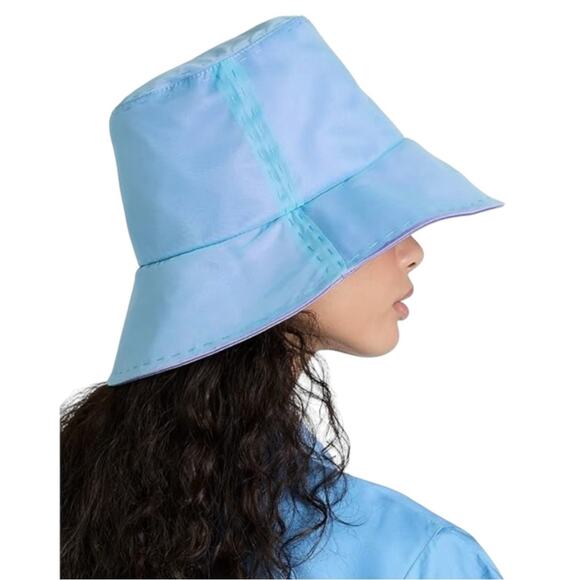 NWT Eugenia Kim Toby Blue Organza Overlay Bucket Hat O/S